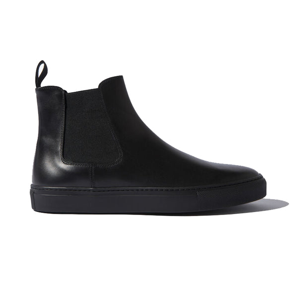 Classic Chelsea Round Toe Leather Ankle Boots