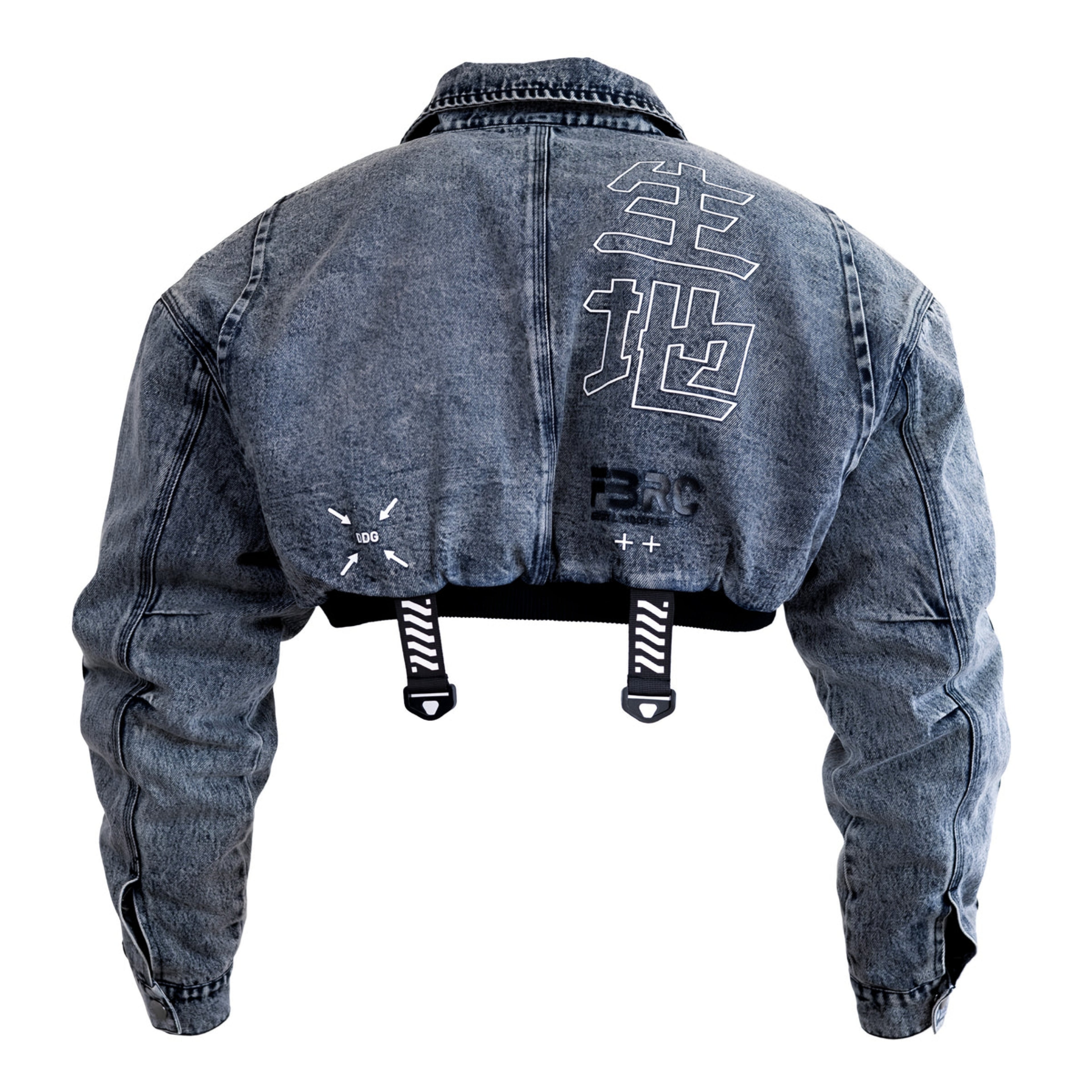 CDJ-Type 006R Acid Denim Crop Bomber