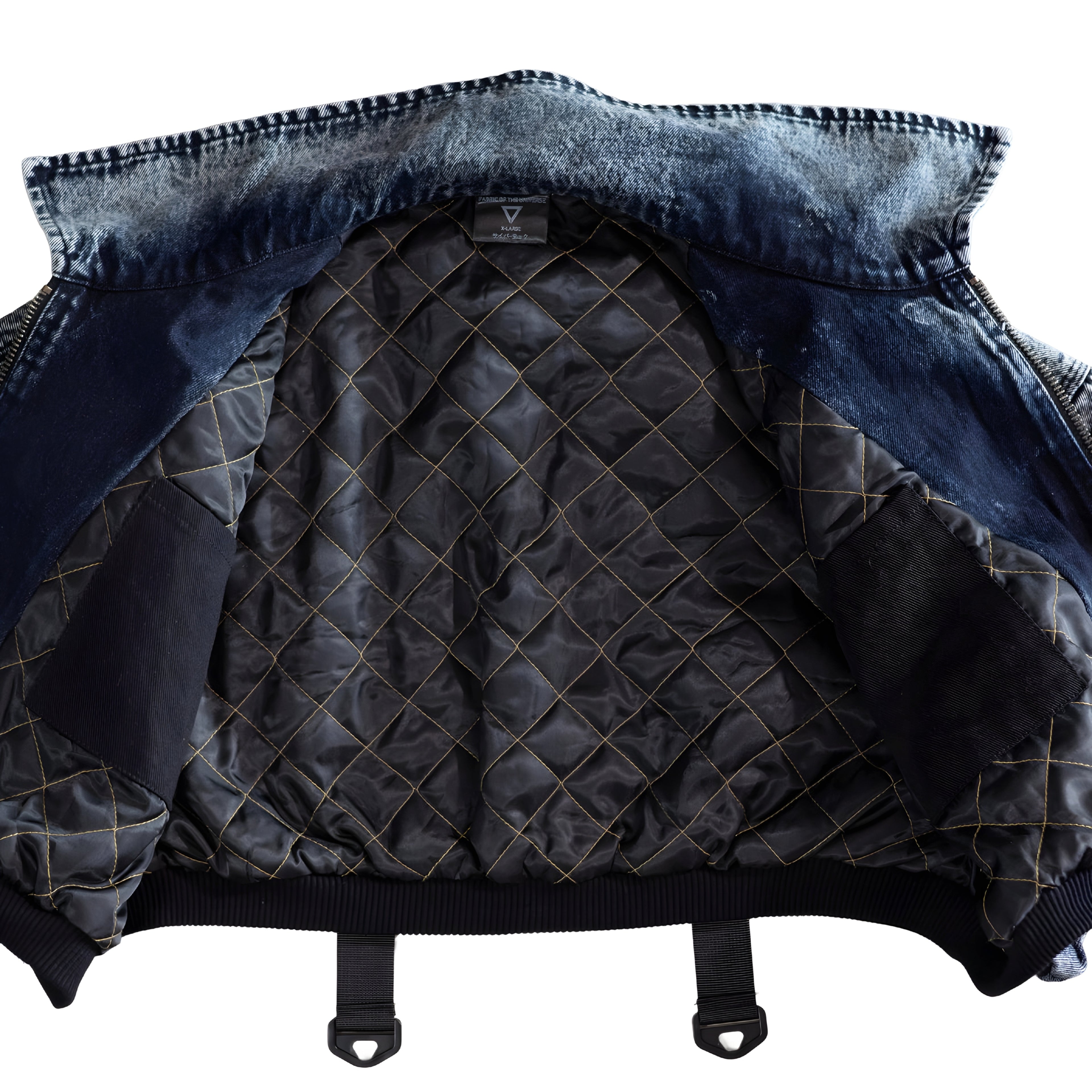 CDJ-Type 006R Acid Denim Crop Bomber