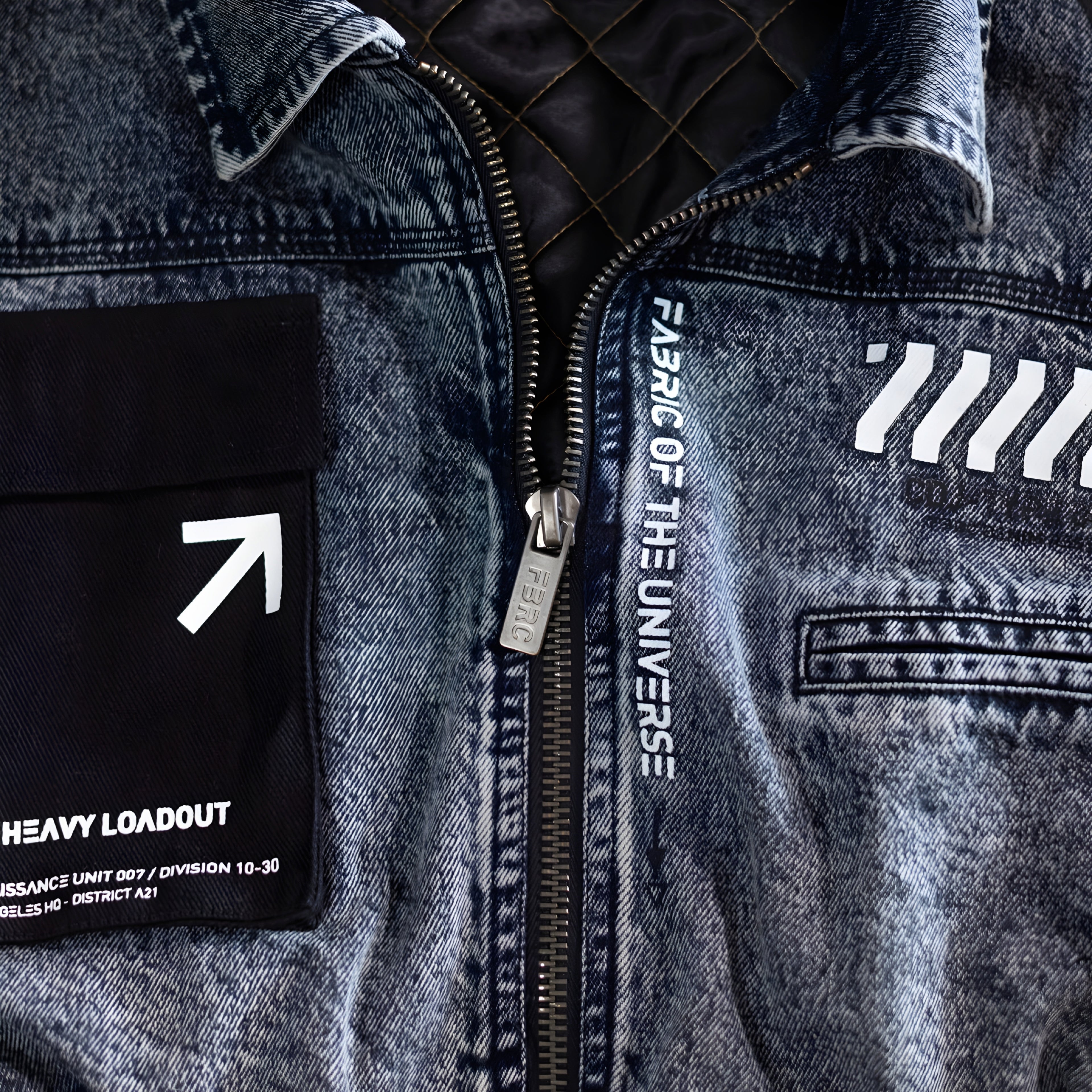 CDJ-Type 006R Acid Denim Crop Bomber